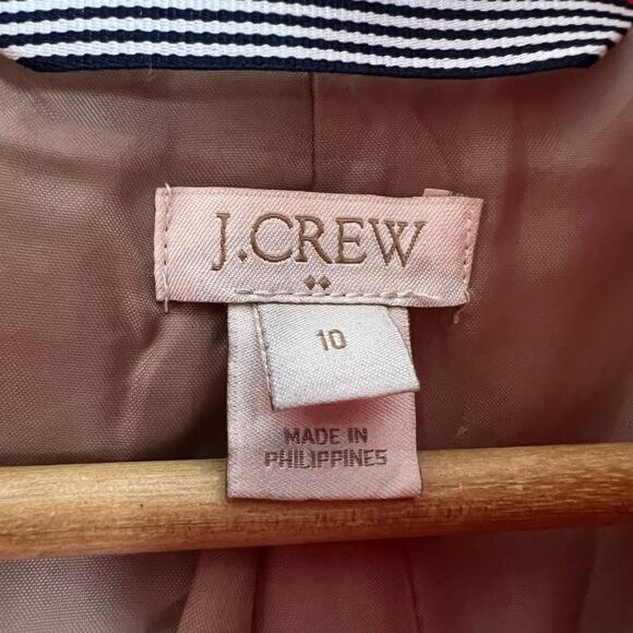 J. Crew Watermelon Pink Red Cocoon Wool Blend City Coat Size 10 - Picture 9 of 9